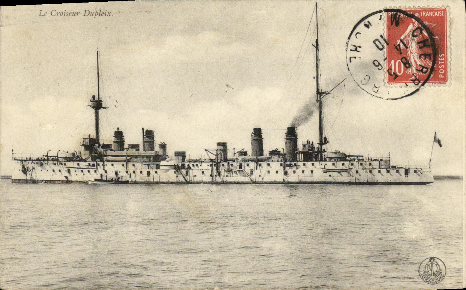 El crucero Dupleix — Francia, 1910 — Editor desconocido