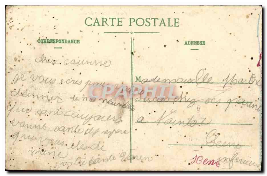 CPA Bateau Guerre St Nazaire Dans les Rochers Ville es Martin Le Dupetit Thouars sur rade — Verso