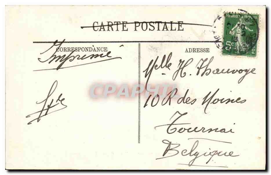 CPA Bateau Guerre Marine De Guerre Edgar Quinet Croiseur Cuirasse — Verso