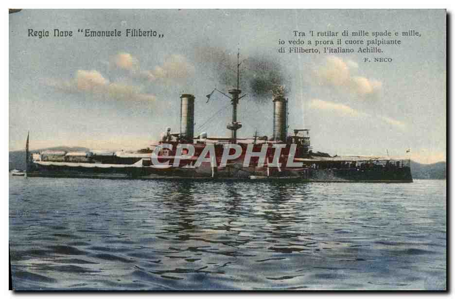 Regia Nave "Emanuele Filiberto" — bateau de guerre italien — éditeur STC n°901