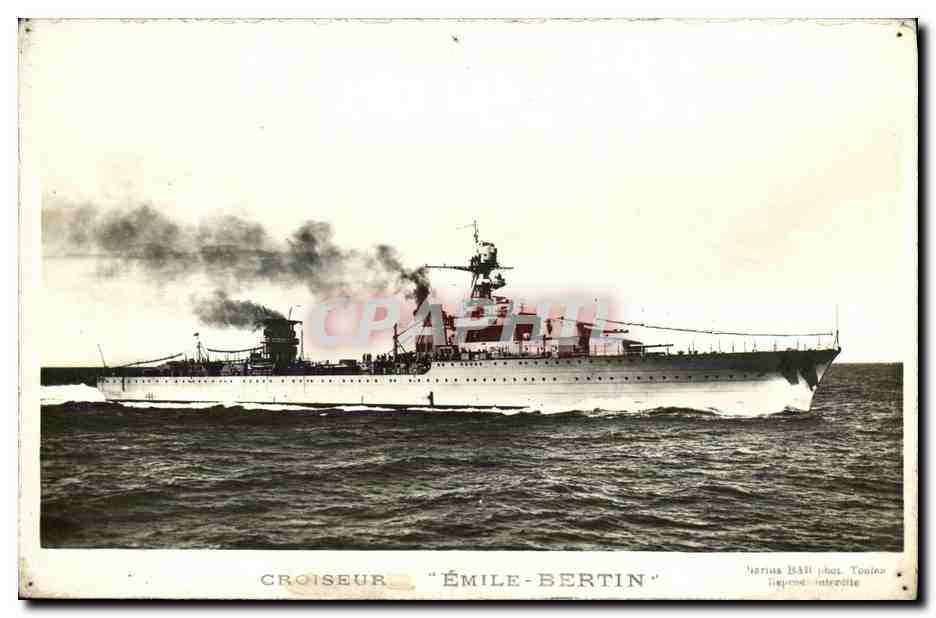 CPM Bateau Guerre Croiseur Emile Bertin