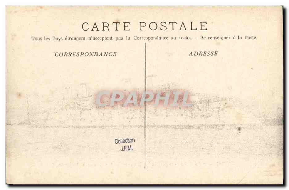 CPA Bateau Guerre Marine Francaise Le D Entrecasteaux Croiseur de 1ere classe a barbette  — Verso