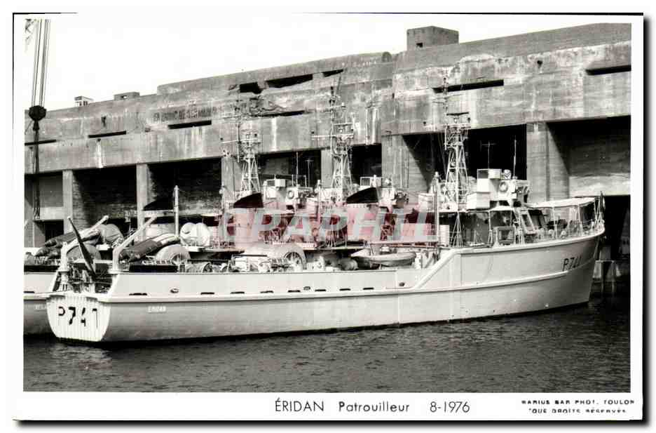 ÉRIDAN Patrouilleur — 8-1976 — Éditions Photographiques Marins BAR, Toulon