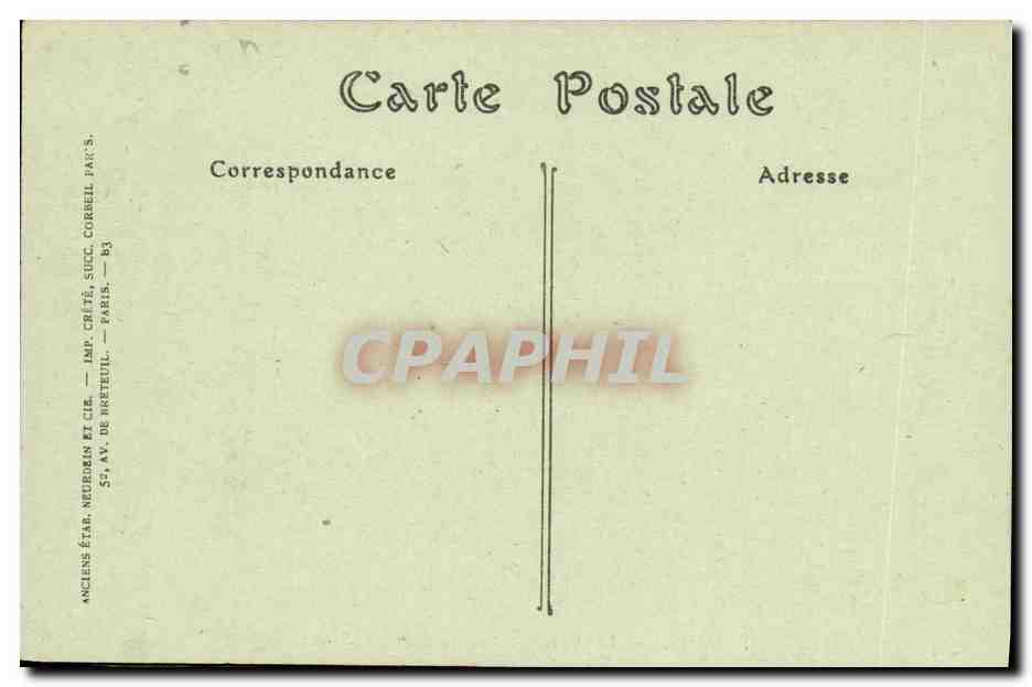 CPA Bateau Guerre Bizerte Le Croiseur Cuirasse Ernest Renan — Verso