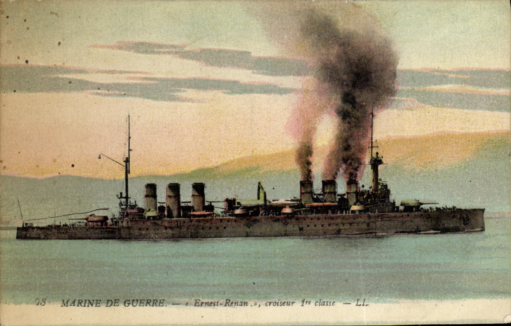 Marine de guerre — « Ernest-Renan », croiseur 1re classe — LI.