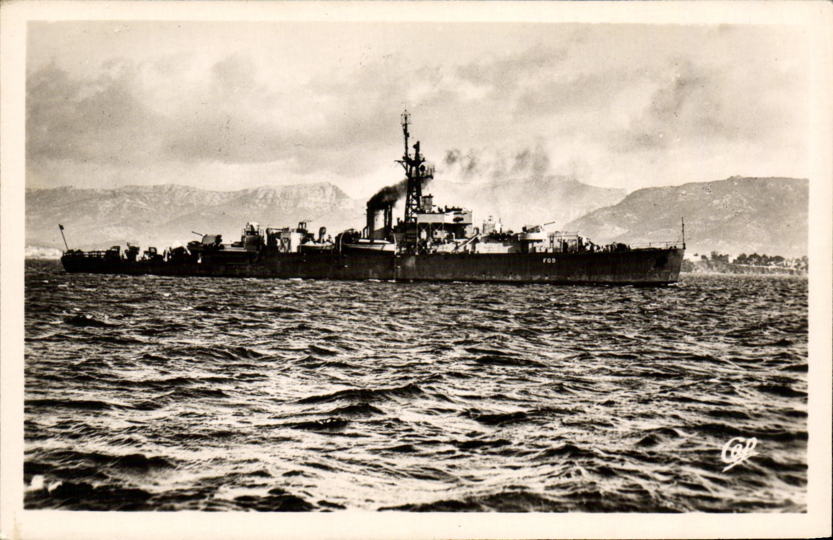 CPM Bateau Guerre Fregate Escarmouche