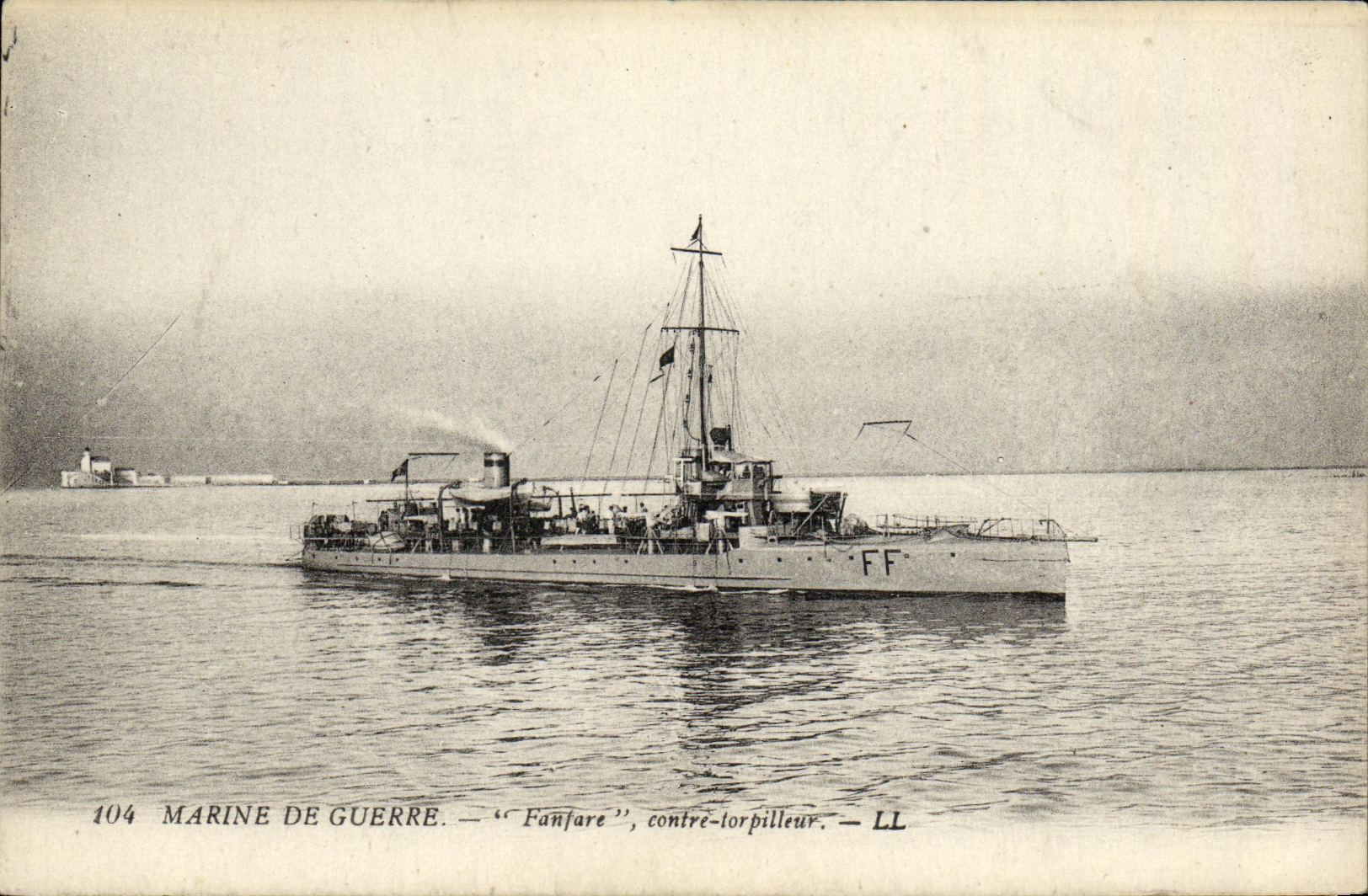 Marine de Guerre — "Fanfare", contre-torpilleur — LL