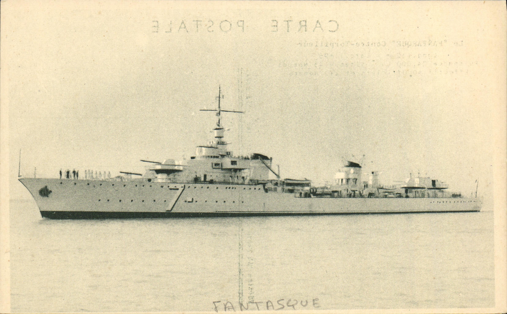 CPA Bateau Guerre Fantasque