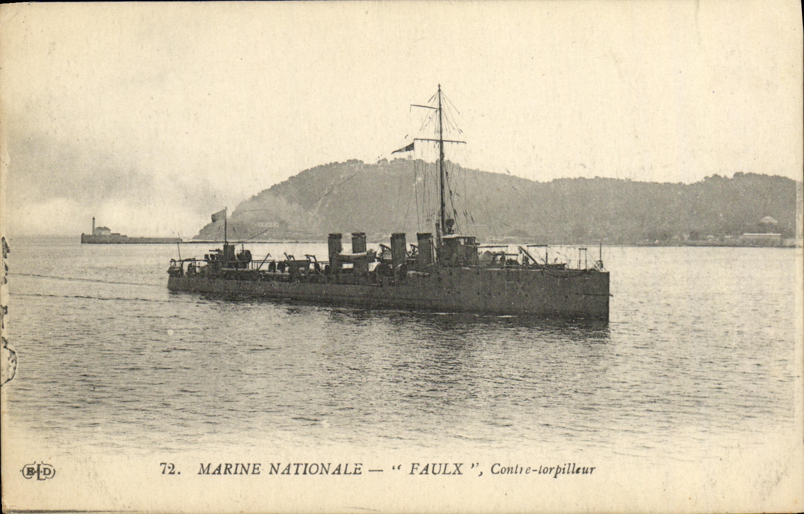 Marine Nationale — "Faulx", Contre-torpilleur — BLD, n°72