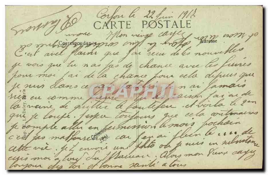 Marine Nationale — "Faulx", Contre-torpilleur — BLD, n°72 — Verso