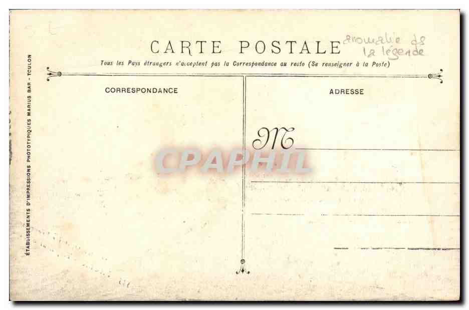 Torpilleur d'Escadrille — Marine Militaire Française — Éditeur Paulux, n° 335 — Reverso