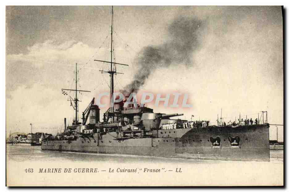Le Cuirassé 'France' — Marine de Guerre — LL