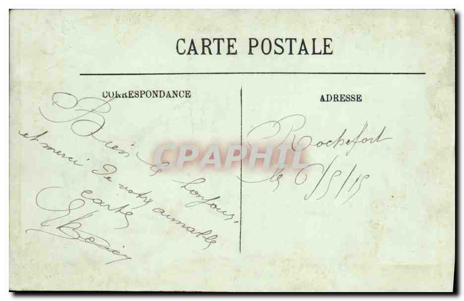 CPA Bateau Guerre Marine De Guerre Le Cuirasse d escadre France type Jean Bart — Verso
