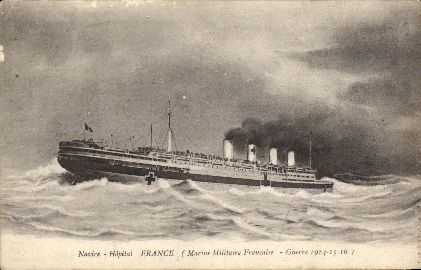 CPA Bateau Guerre Navire Hopital