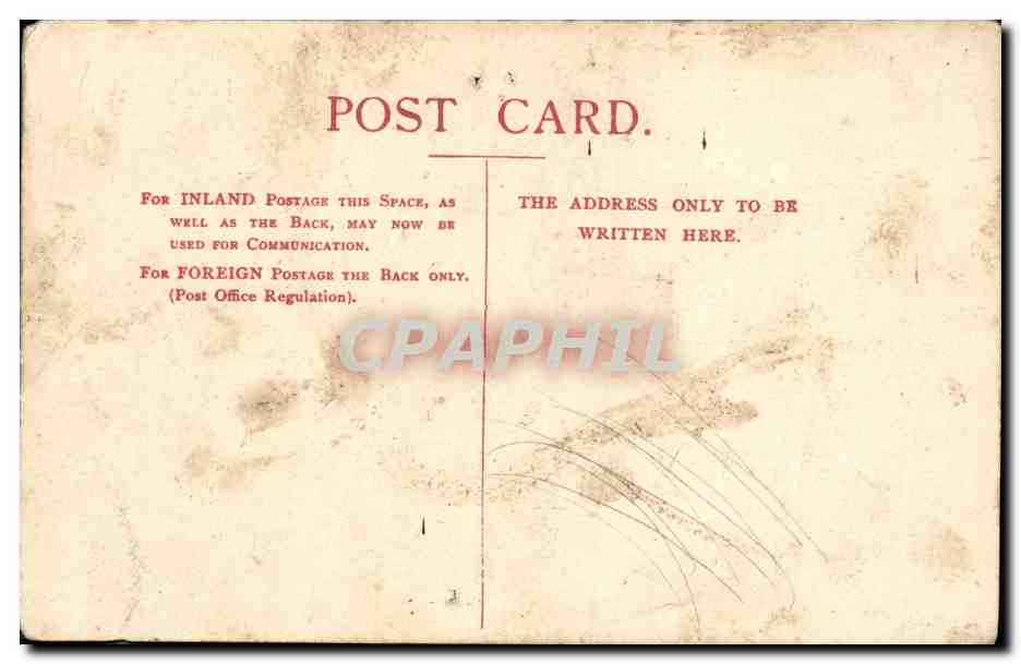 CPA Bateau Guerre Ganges Harwich — Verso