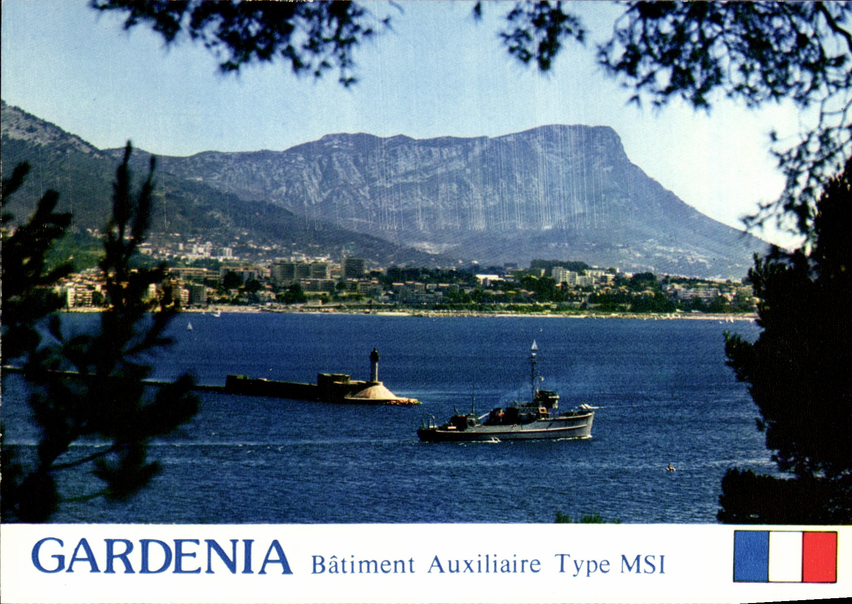 CPM Bateau Guerre Gardenia Batiment Auxiliiare Type MSI