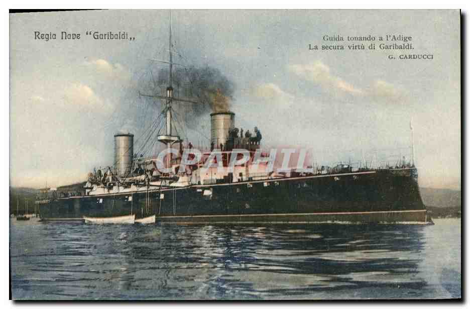 Regia Nave "Garibaldi" — bateau de guerre italien — éditeur STA, n° 5720