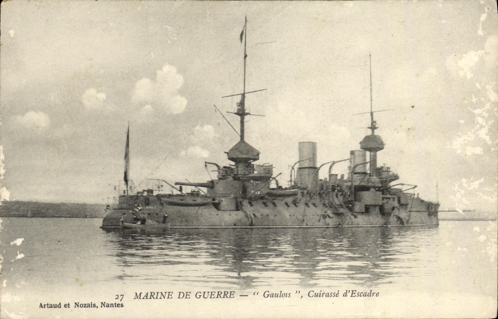 CPA Bateau Guerre Marine De Guerre Gaulous Cuirasse d Escadre