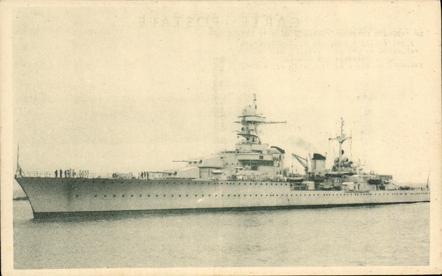 CPA Bateau Guerre Marine Militaire Francaise Le Croiseur Cuirasse Georges Leygues 