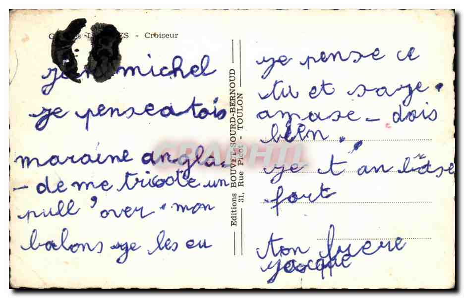 Le Georges Reyggoes — Croiseur — Éditions Bouvet-Sourd-Bernoud — Verso