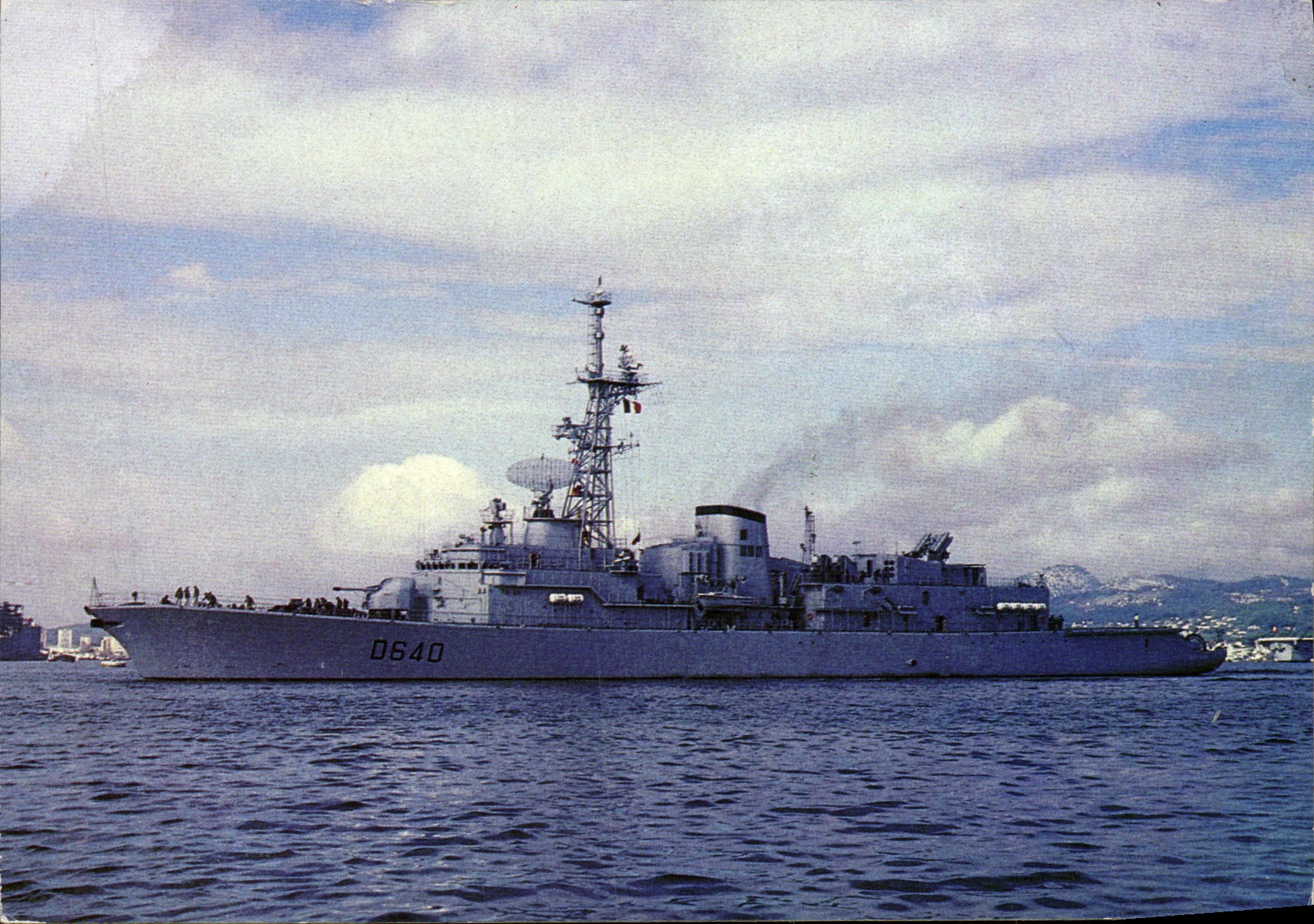 CPM Bateau Guerre Georges Leygues Corvette mise en service en 1969