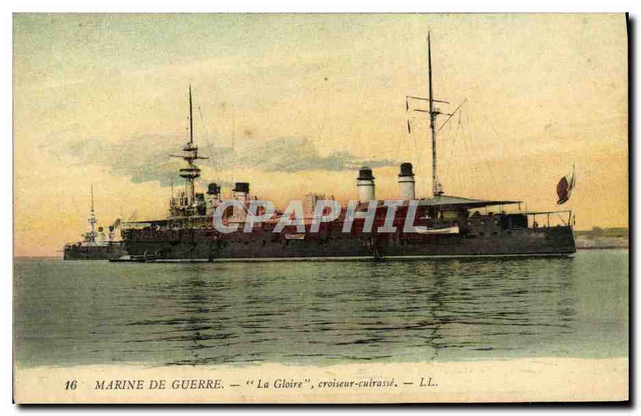 Marine de guerre — "La Gloire", croiseur-cuirassé — LL.