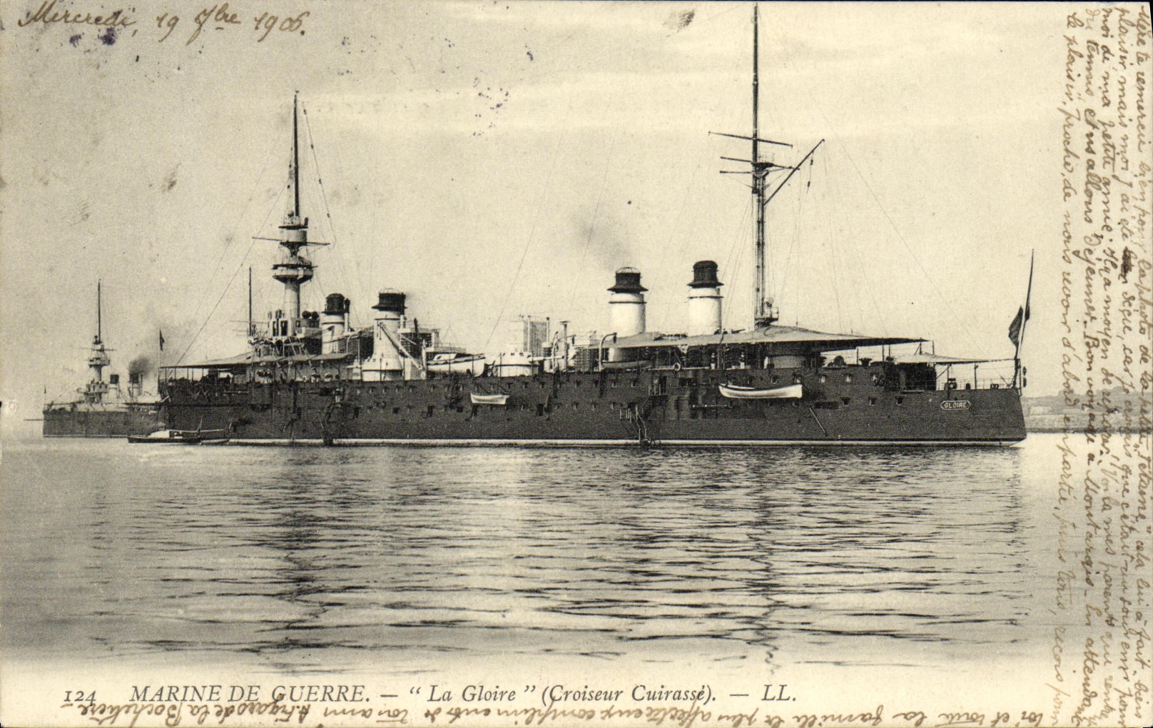 CPA Bateau Guerre Marine De Guerre La Gloire 