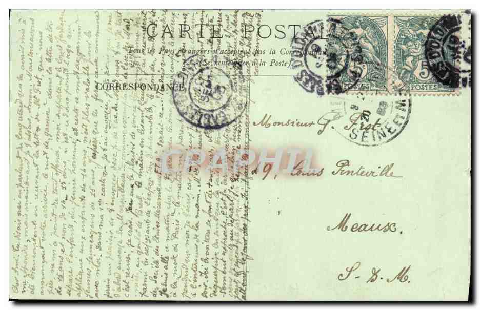 CPA Bateau Guerre Marine De Guerre La Gloire  — Verso