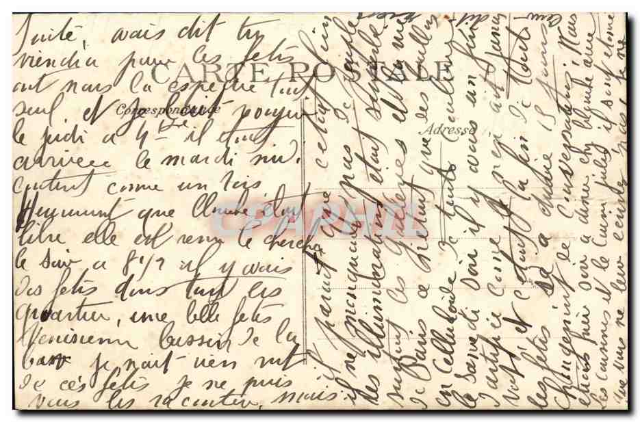 CPA Bateau Guerre Le Havre Cuirasse Gloire — Verso