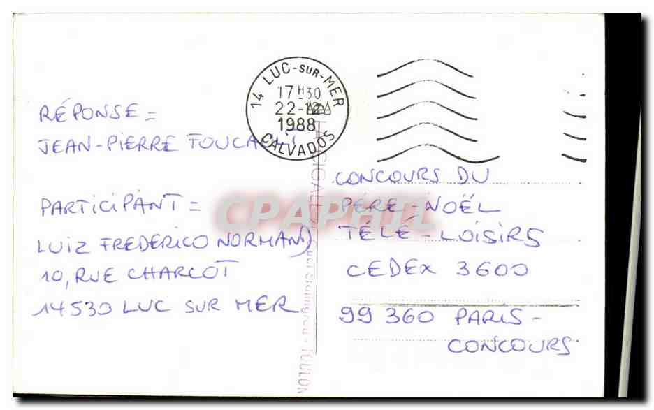 CPM Bateau Guerre Escorteur D Escadre Guepratte — Verso