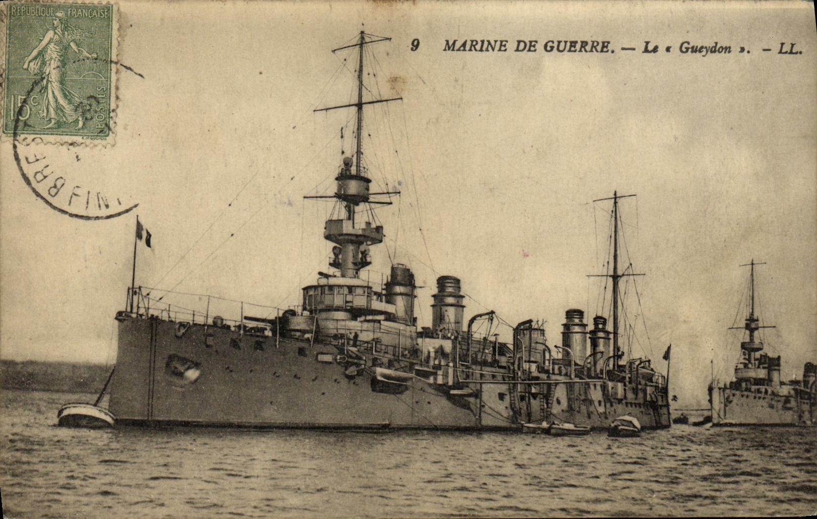Marine de Guerre — Le « Gueydon » — LL. — Éditeur LL.