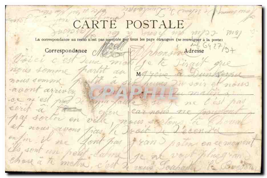 CPA Bateau Guerre Dunkerque Le Guichen  — Verso