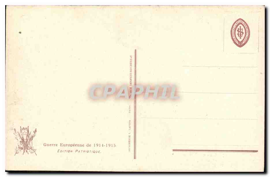 CPA Bateau Guerre Le Gurkha qui avec le Maori detruisit le sous marin U8 — Verso