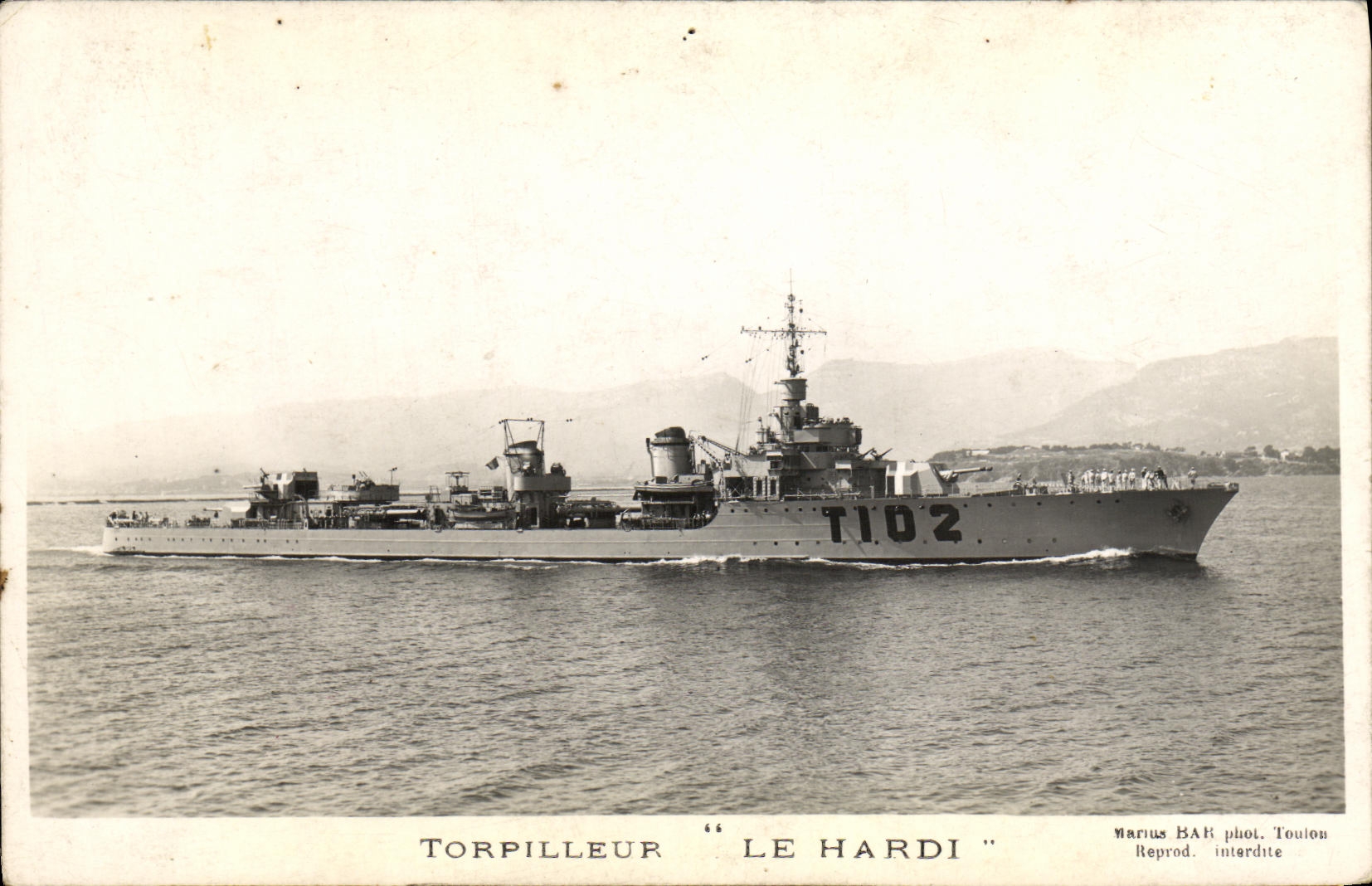 CPA Bateau Guerre Torpilleur Le Hardi