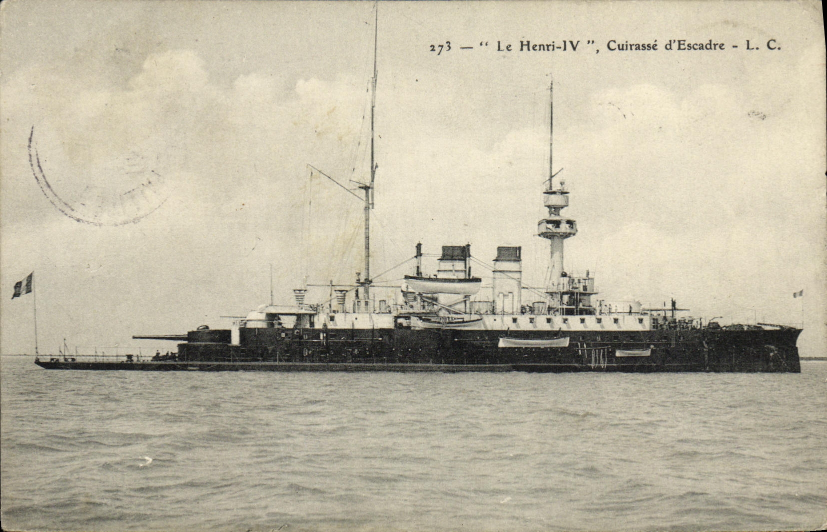 CPA Bateau Guerre Le Henri IV Cuirasse d Escadre