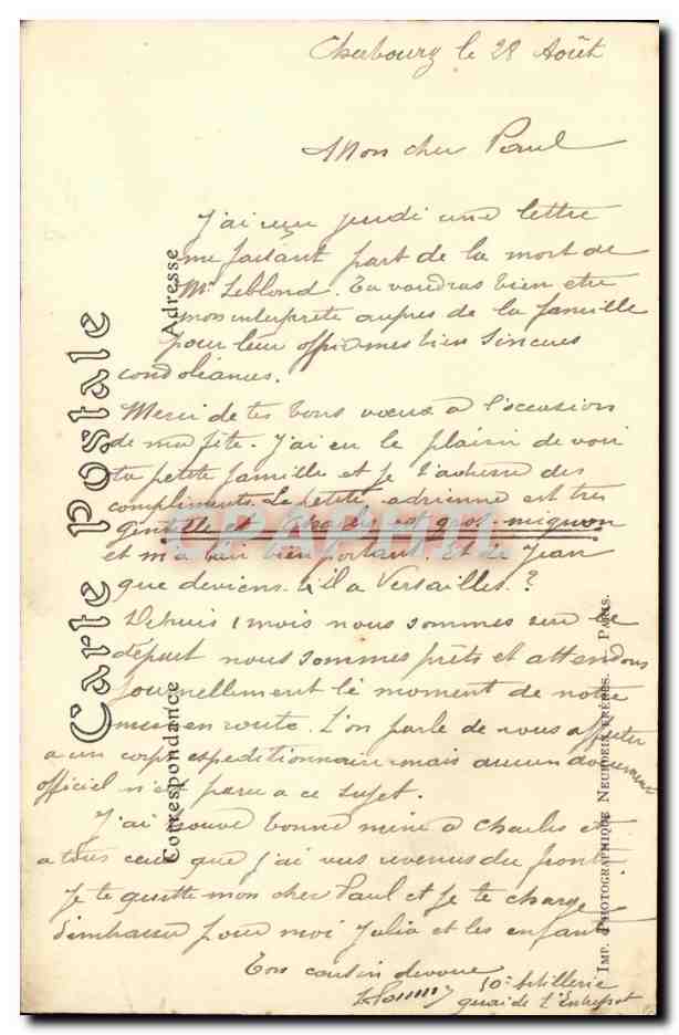 Arsenal de Cherbourg — Le Henri-IV et les Chantiers de Constructions — N.F. Phot. — Reverso