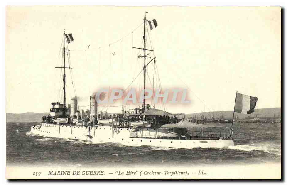 CPA Bateau Guerre Marine De Guerre La Hire Contre torpilleur
