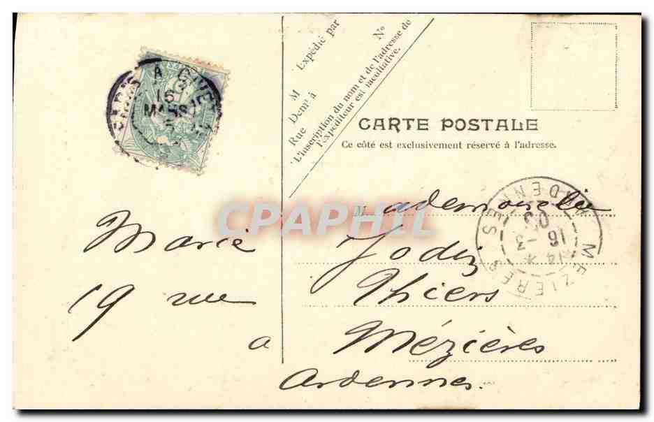 Le Hoche — Croiseur de la Marine Française — V.P. Paris No. 14 — Verso
