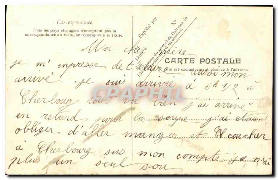 Marine Française — « Le Hoche » — Edition M. Ratil, Noyeaux, Liepbourg, N° 044 — Reverso