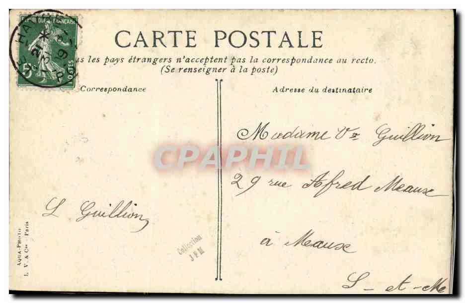 Le Hoche, garde-côtes cuirassé amiral — Marine française — L.V. & Co — Rückseite