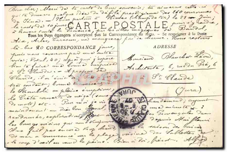 Toulon - La Catástrofe de la Éléna - Los Funerales de las Víctimas - El Desfile de las Coronas — Cliché Giraud — Reverso