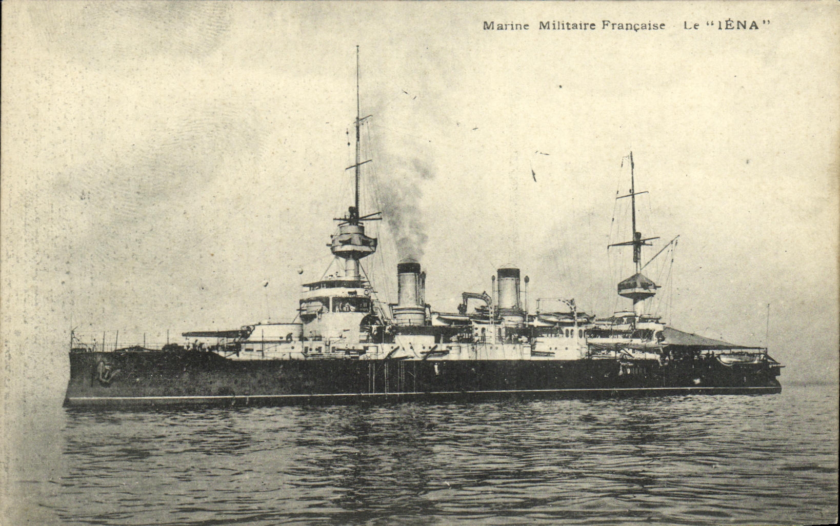 CPA Bateau Guerre Marine Militaire Francaise Le Iena 