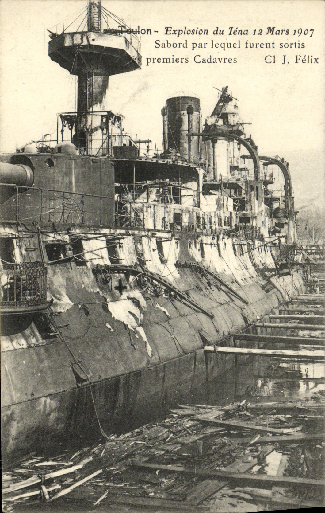 Toulon — Explosion du Iéna 12 Mars 1907 — Cl J. Félix