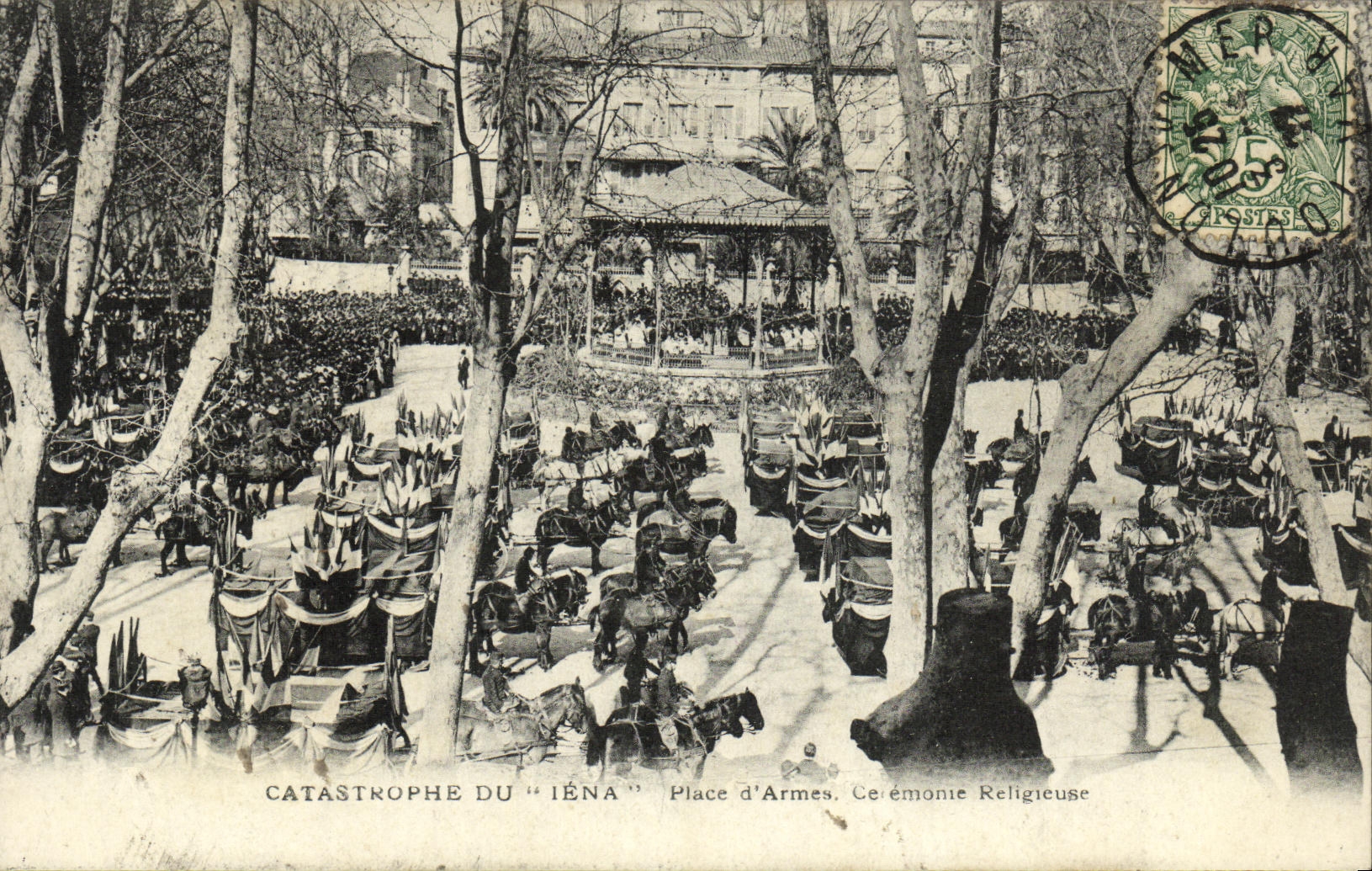 Catastrophe du "Iéna" — Place d'Armes. Cérémonie Religieuse — Ateliers de Phototypie Toulouse