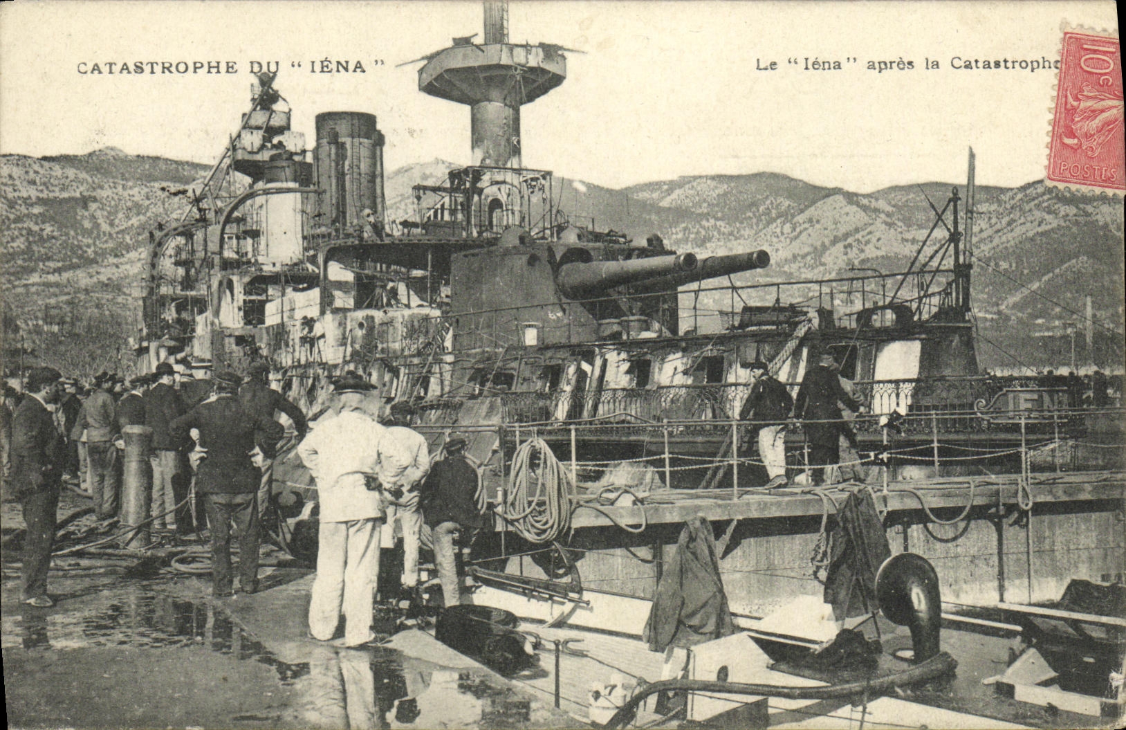 Catastrophe du "Iéna" — Le "Iéna" après la Catastrophe — Éditeur non identifié