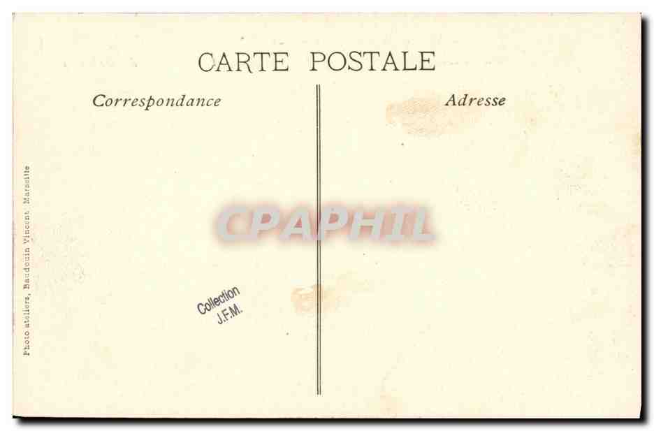 La Catástrofe del Léna — Vista General del Léna durante el Recuperado de los Cadáveres — Foto. Nardocin Vincent, Marsella — Reverso
