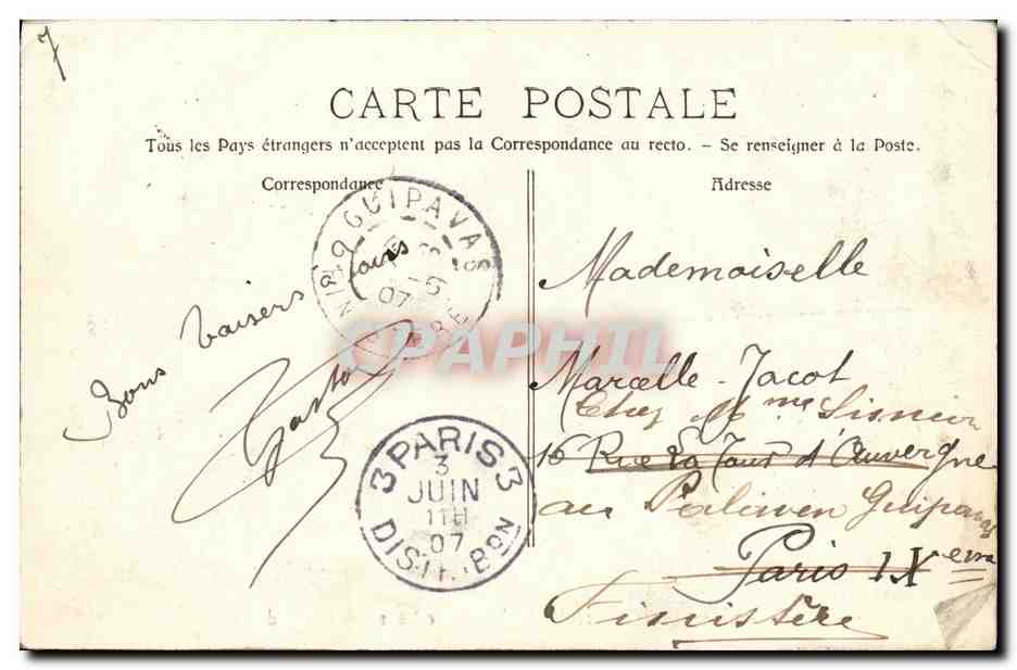 Toulon - Die Katastrophe der Henra - Der Transport eines Leichnams — Cliché Girabao — Rückseite