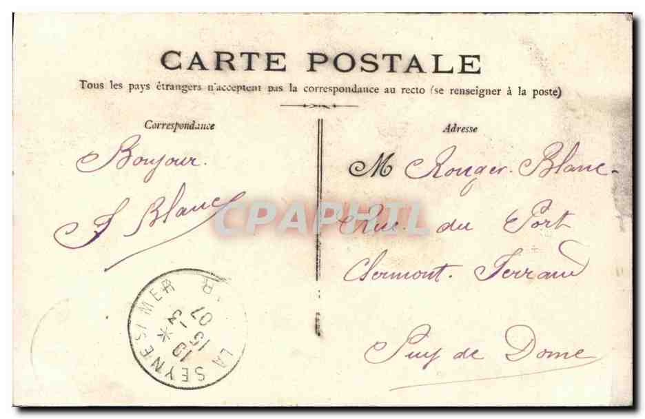 Fransche Marine IÉNA — Explosie van 12 maart 1907 — Onbekende uitgever, nr. 370 — Achterkant