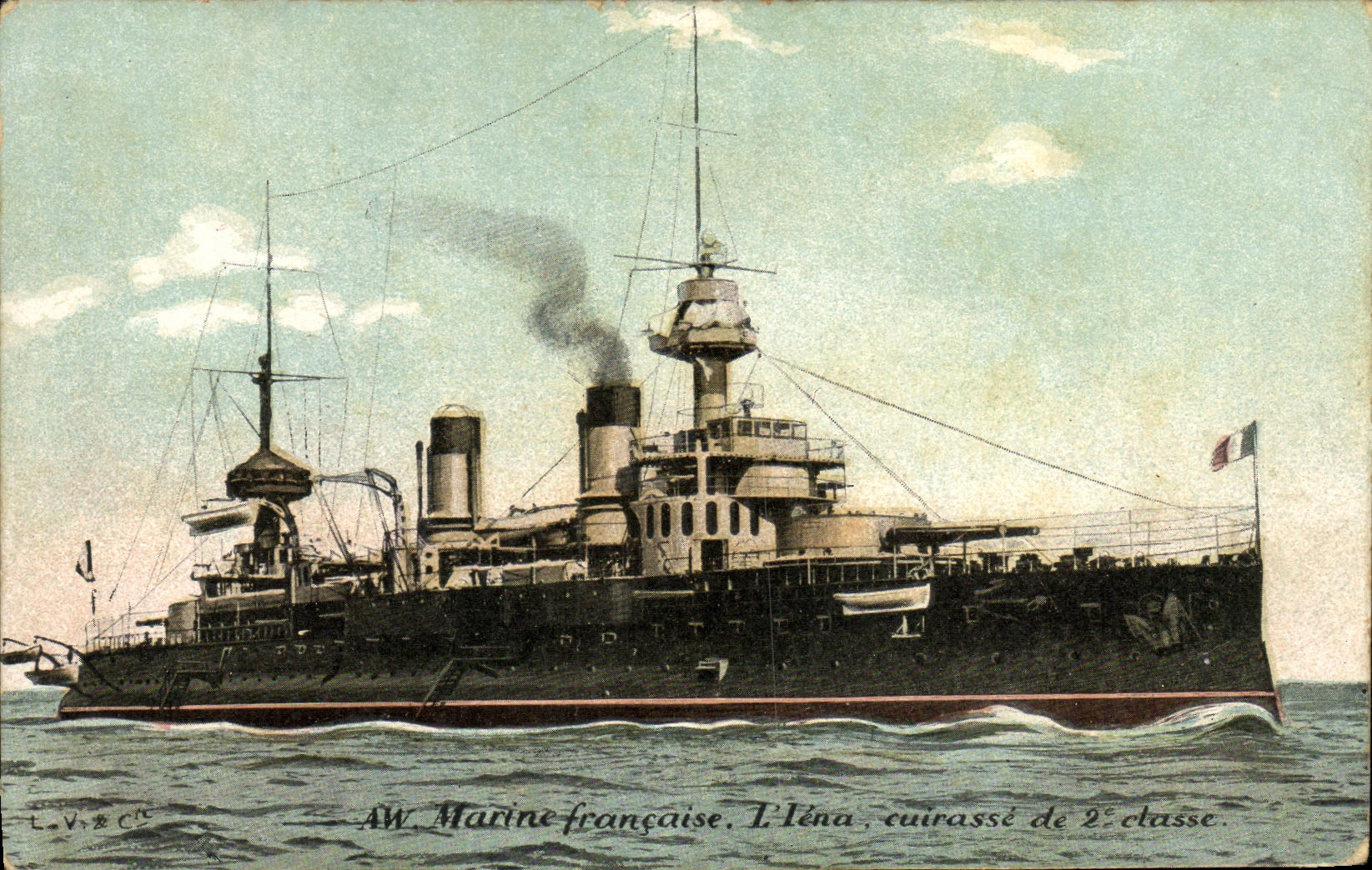 CPA Marine Francaise Iena Cuirasse de 2eme classe