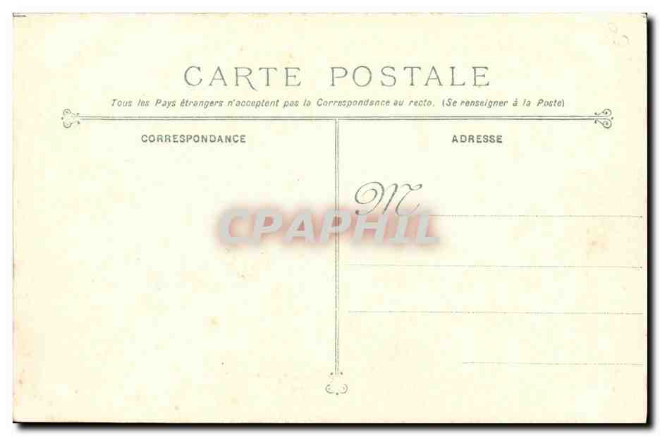 Cuirassé d'Escadre Iéna — détruit par l'explosion du 12 Mars 1907 (200 victimes) — Phototype Marius Bar, Toulon — Verso